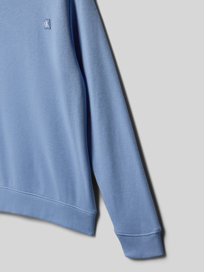 Calvin Klein Jeans Regular Fit Sweatshirt aus Baumwoll-Mix Hellblau 2