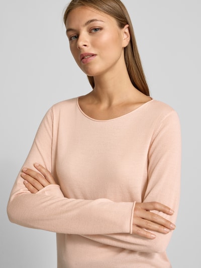 Marc O'Polo Regular Fit Strickpullover aus Merinowolle Rosa 3