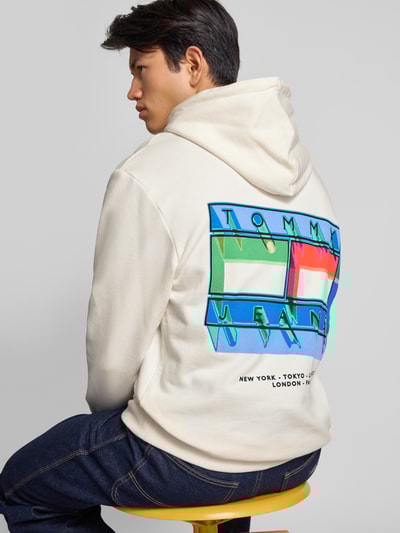 Tommy Jeans Regular fit hoodie van puur katoen  Offwhite - 3
