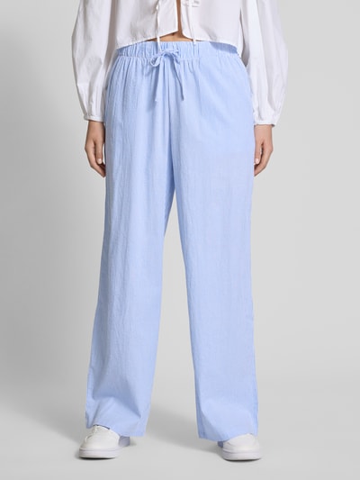 Only Regular Fit Weite Hose mit Allover-Muster Modell 'AUGUSTA' Hellblau 4