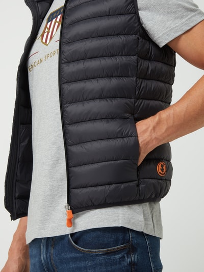 SAVE THE DUCK Lichte bodywarmer met ritszakken, model 'Giga' Zwart - 3