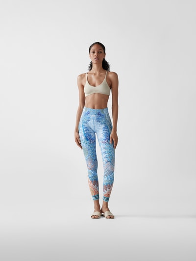 Camilla Leggings mit Allover-Muster Hellblau 1