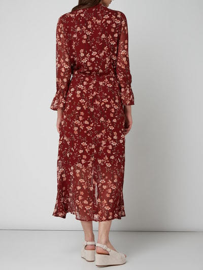 InWear Sukienka koszulowa z wiskozy z kwiatowym wzorem Koniakowy 4