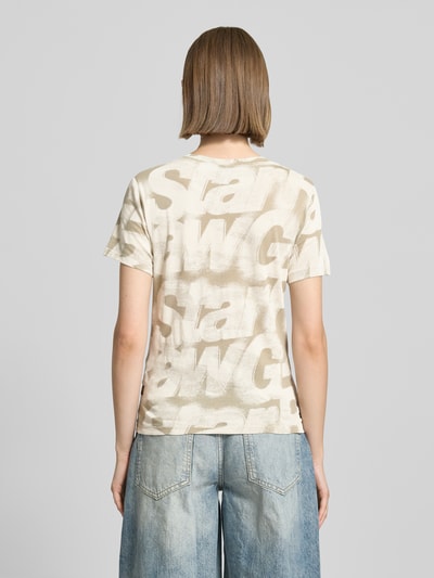G-Star Raw T-Shirt mit Rundhalsausschnitt und Label-Detail Beige 5
