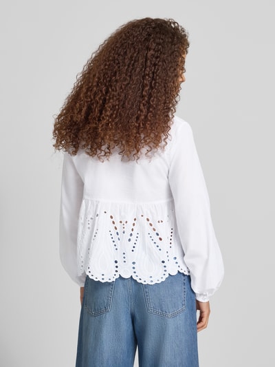ONLY Regular Fit Bluse aus reiner Baumwolle Modell 'DEWINA' Weiss 5