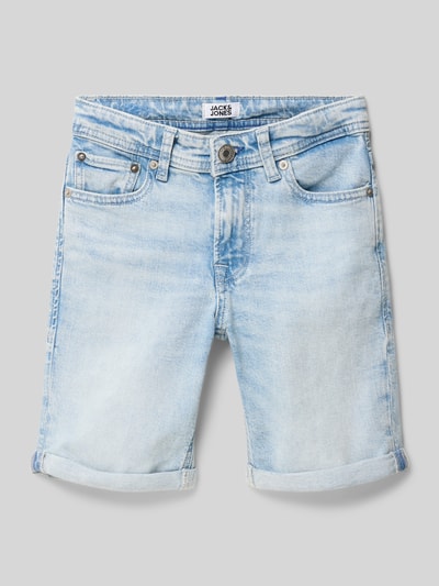 Jack & Jones Szorty jeansowe o kroju regular fit z 5 kieszeniami model ‘RICK’ Jasnoniebieski 1