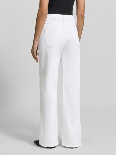 Raphaela By Brax flared fit Jeans met Steekzakken Model 'Laura' Wit - 5