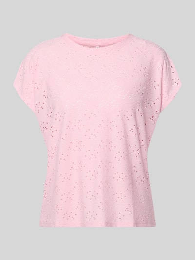 ONLY Relaxed Fit T-Shirt mit Ausbrenner-Effekt Model 'SMILLA' Rosa 2
