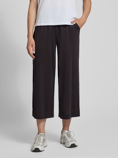 Christian Berg Woman Straight Fit Stoffhose in verkürzter Passform Black 4