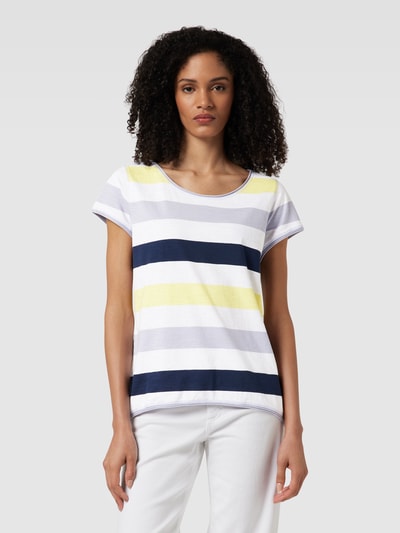 Esprit T-shirt met streepmotief Offwhite - 4