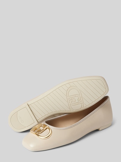 Liu Jo Ballerinas mit Label-Detail Modell 'DAFNE' Offwhite 4