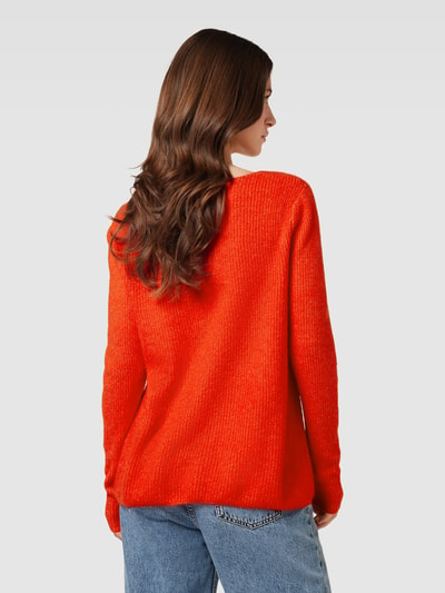 Montego Gebreide pullover met boothals Oranje - 5