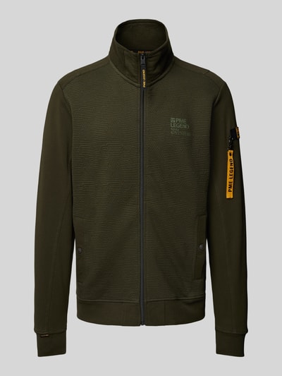 PME Legend Sweatjacke mit Stehkragen Oliv 2