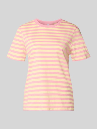 PIECES Regular Fit T-Shirt aus reiner Baumwolle Modell 'RIA'                                                                                                                                                                                                                                                                            ' Pink 2