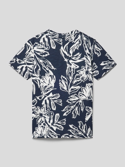 Jack & Jones T-shirt met gebloemd motief Marineblauw - 3