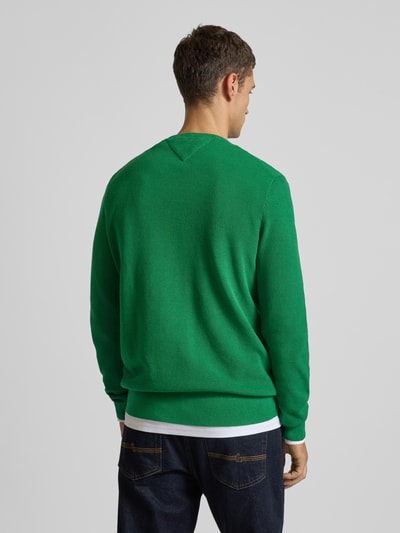 Tommy Hilfiger Gebreide pullover met logostitching Lichtgroen - 5