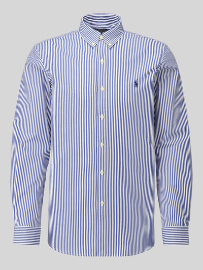 Polo Ralph Lauren Koszula casualowa o kroju slim fit z mieszanki bawełny Granatowy 2