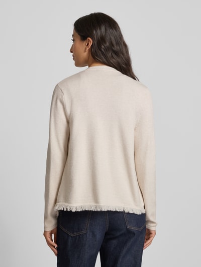 Betty Barclay Strickjacke aus Viskose-Mix mit Fransen Beige 5