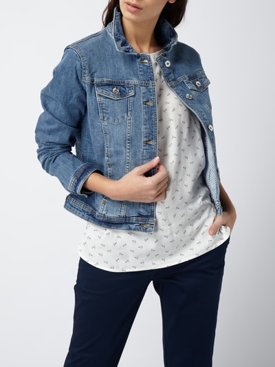 Tom Tailor Rinsed Washed Jeansjacke mit Stretch-Anteil Jeansblau 3