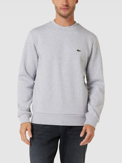 Lacoste Sweatshirt mit Label-Patch Hellgrau 4