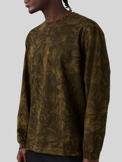 Levi's® Loose Fit Langarmshirt aus reiner Baumwolle Modell 'ALEIGH' Khaki 3