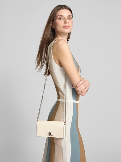 Lauren Ralph Lauren Schoudertas van runderleer met labelapplicatie Offwhite - 1