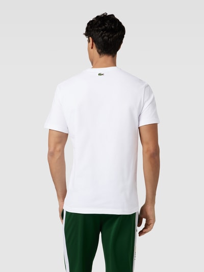 Lacoste T-Shirt mit Label-Print Weiss 5