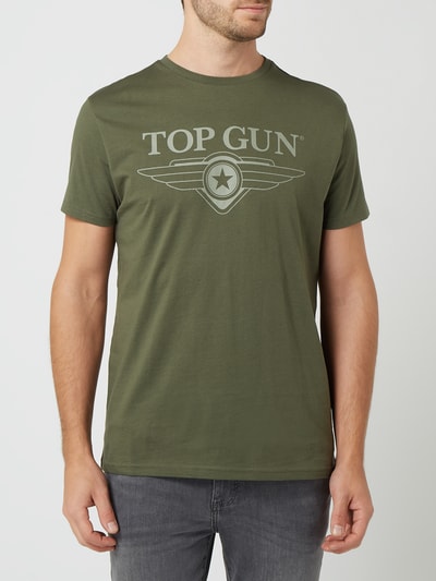 Top Gun T-Shirt mit Print  Oliv 4