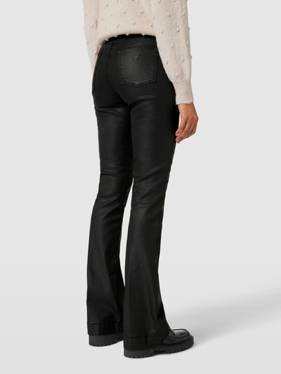 Guess Broek met labelpatch van leer Zwart - 5