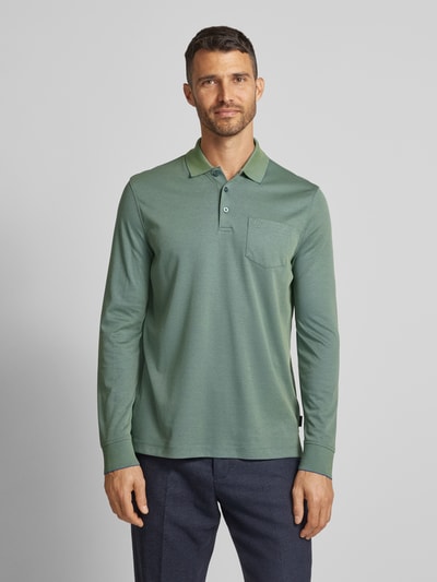 bugatti Poloshirt met borstzak Lichtgroen - 4