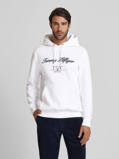 Tommy Hilfiger Hoodie mit Label-Stitching Weiss 4