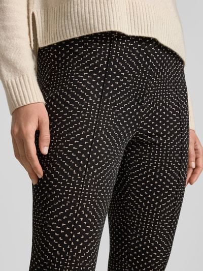 Marc Cain Spodnie o kroju skinny fit z elastycznym pasem Czarny 3