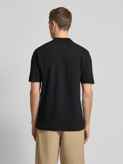 Marc O'Polo Regular fit poloshirt van een mix van katoen en elastaan Zwart - 5