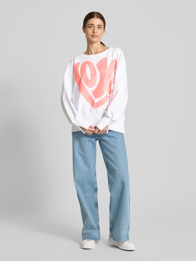 miss goodlife Sweatshirt mit Statement-Print Hellrosa 1