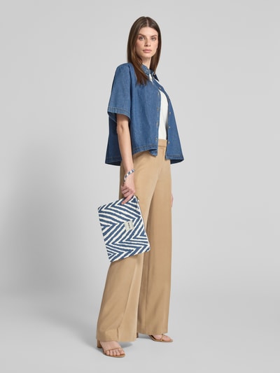 Barts Clutch mit Label-Patch Modell 'JUNO' Blau 1