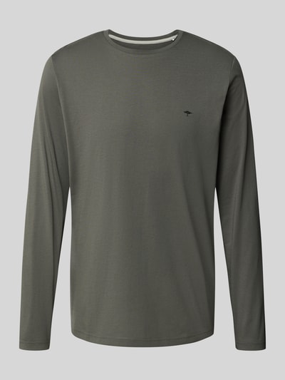 Fynch-Hatton Shirt met lange mouwen en logodetail Antraciet - 2
