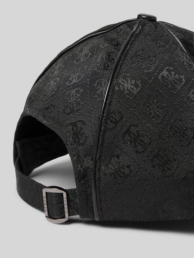Guess Czapka z daszkiem z wyhaftowanym logo Czarny 3