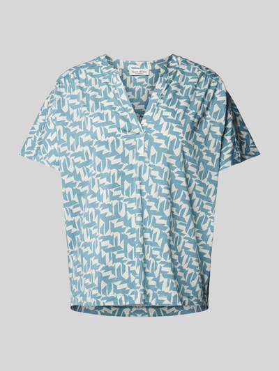 Marc O'Polo T-Shirt mit Tunikakragen Aqua 2
