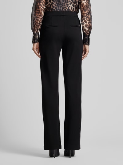 TONI Wide leg stoffen broek met achterzakken, model 'Jenny' Zwart - 5