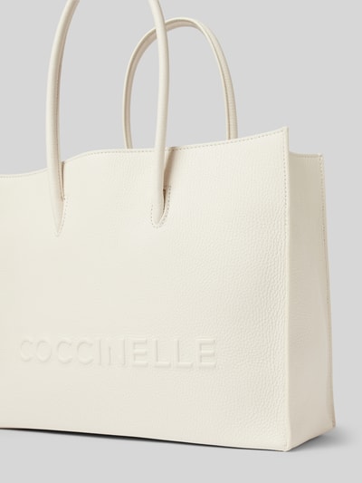 Coccinelle Shopper met steekvakken, model 'MYRTHA' Wit - 3