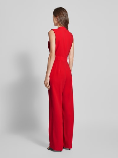 Mango Jumpsuit mit V-Ausschnitt Modell 'ATY' Rot 5