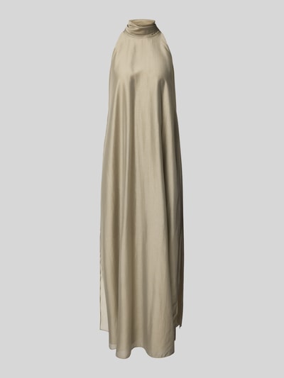 Jake*s Cocktail Cocktailjurk van lyocellmix met opstaande kraag Kaki - 2