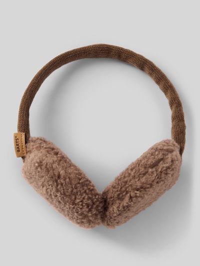 Produktfoto, Ohrenwärmer mit Teddyfell-Besatz Modell 'Browniez' von Barts in Braun, weiche Textur, Damen Mütze von Barts
