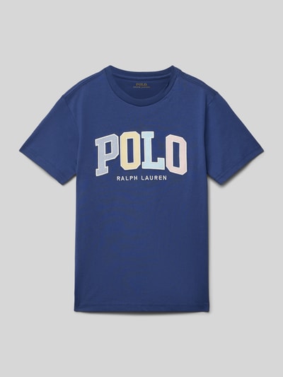 Polo Ralph Lauren Teens T-shirt met labelstitching Marineblauw - 1