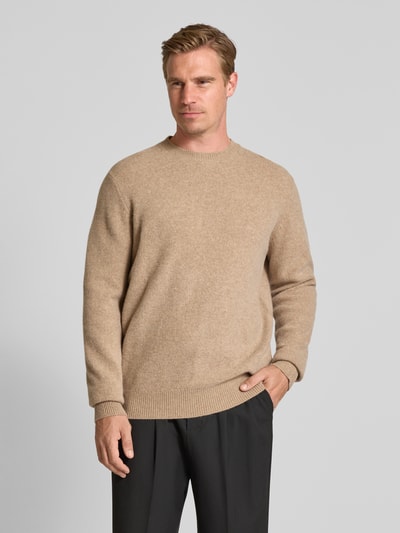 ANNARR Pullover van merinowol, model 'RAGI' Beige - 4