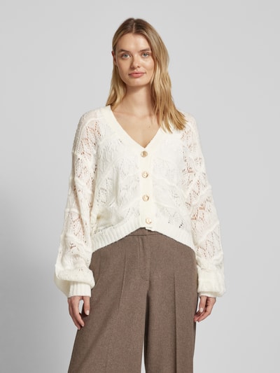 FARM RIO Strickjacke mit Knopfleiste Offwhite 4