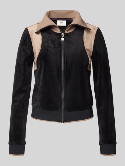 FILA Slim fit sweatjack met ritssluiting, model 'ADRIANO' Zwart - 2