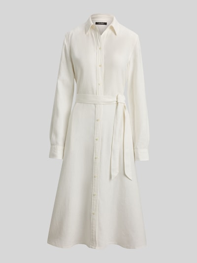 Lauren Ralph Lauren Regular Fit Hemdblusenkleid aus reiner Baumwolle Weiss 2