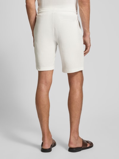 Christian Berg Men Shorts mit Strukturmuster und elastischem Bund Offwhite 5
