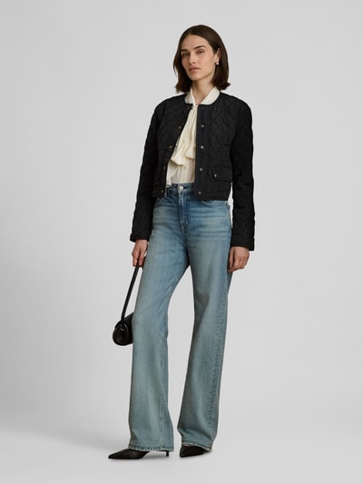 Lauren Ralph Lauren Kurtka pikowana o krótkim kroju z kieszeniami z patką model 'CENWAY' Czarny 1